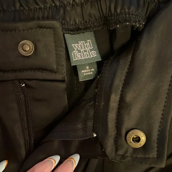 Satin cargo pants - Picture 2 of 5